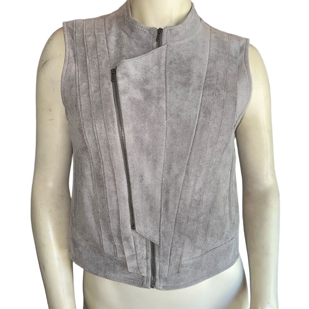 BCBGMaxAzria Damien Moss Suede Like Vest. Size Medium.